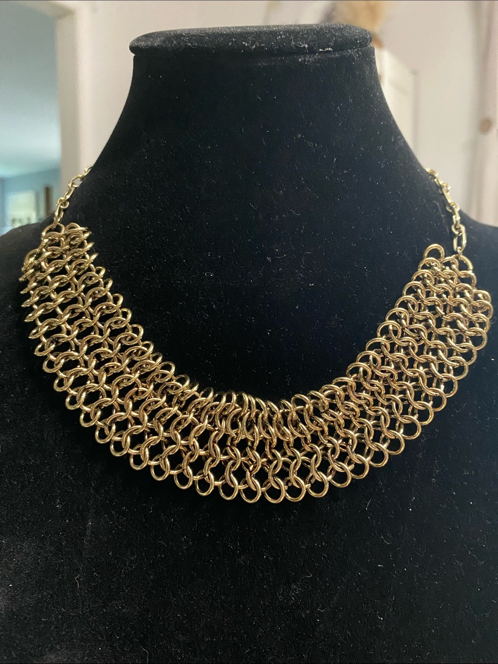 Banana Republic Gold-Tone Woven Multilayer Necklace
